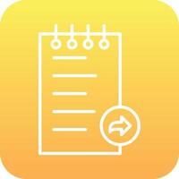 Notes Forward Vector Icon