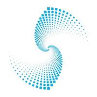 Spiral space swirl, global network whirlpool and vortex. Vector illustration. Wave abstract motion concept, circle blue round, radial wind cycle, didgital vertigo sphere, storm twist texture