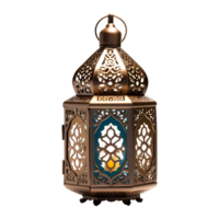 AI generated Islamic Lantern on Transparent background - Ai Generated png