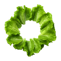 AI generated Round Green Leaf Vegetables on Transparent background - Ai Generated png