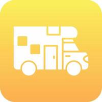 Camper Van Vector Icon