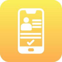 Smartphone Id Vector Icon