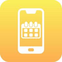 Smartphone Calendar Vector Icon