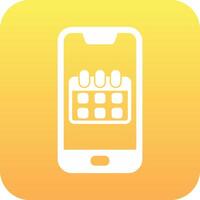 Smartphone Calendar Vector Icon