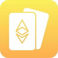 Ethereum Cards Vector Icon