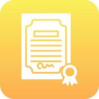 Certificate Vector Icon