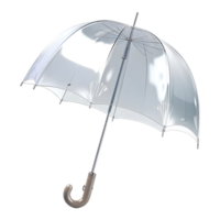 AI generated 3D Rendering of a Beautiful Colorful Umbrella on Transparent Background - Ai Generated png