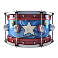 AI generated 3D Rendering of a Colorful Drum on Transparent Background - Ai Generated png