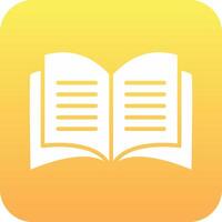 Open Book Vector Icon