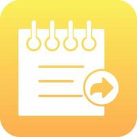 Notes Share Vector Icon