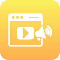 Video Marketing Vector Icon