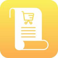Shopping List Vector Icon