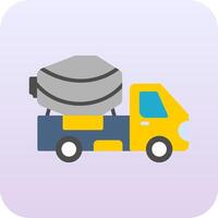 Cement Truck Vector Icon