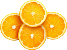 ai généré tranches de Frais Orange png