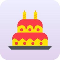 Birthday cake Vector Icon