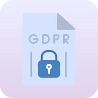 gdpr vecto icono vector