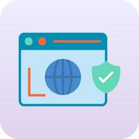 Secure  Browser Vector Icon