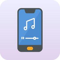 móvil música jugador vecto icono vector