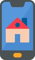 Smartphone House Control Vector Icon