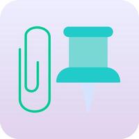 Paper Clip Vector Icon