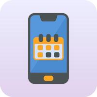 Smartphone Calendar Vector Icon