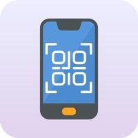 Smartphone QR Code Vector Icon