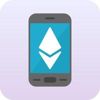 Ethereum Smartphone Vector Icon