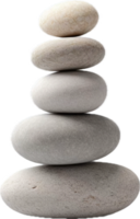 AI generated pyramid of zen stones png