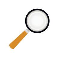 Magnifier tool to search and analysis or discover. Vector , instrument to magnifying object, glass tool, optical magnification web online, view magnify illustration