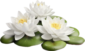 AI generated spa stones white lotus flowers png