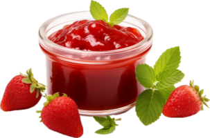 ai généré fraise confiture png