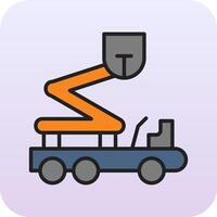 Boom Lift Vector Icon