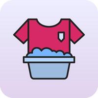 Washing Clothes Vector Icon