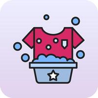 Washing Clothes Vector Icon