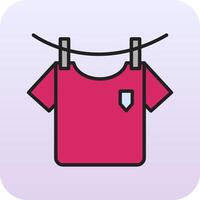 Washing Clothes Vector Icon