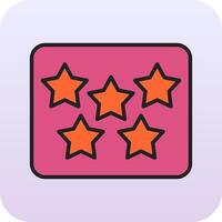 Five Star Vecto Icon vector