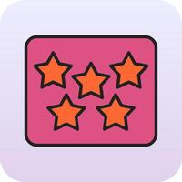 Five Star Vecto Icon vector