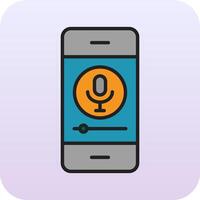 Mobile Record Vector Icon