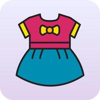 Baby Girls Dress Vector Icon