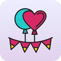 Balloons Party Vector Icon