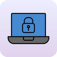 Laptop Lock Vector Icon