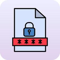 File Password Vector Icon