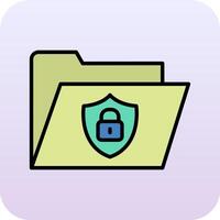 Secure Folder Vector Icon