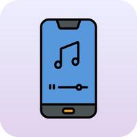 móvil música jugador vecto icono vector