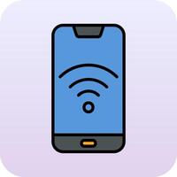 Smartphone Wifi Vector Icon