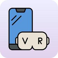 virtual realidad vecto icono vector
