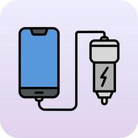 Car phone charging Vector Icon