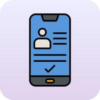 Smartphone Id Vector Icon