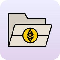 Ethereum Folder Vector Icon