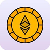 Ethiereum Coin Vector Icon